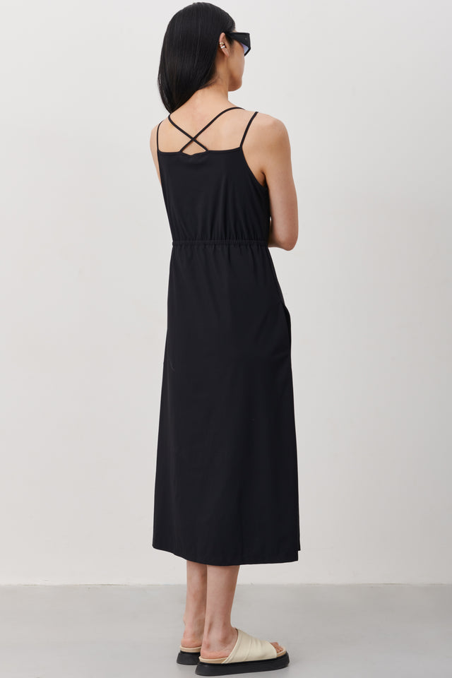 Ilze Dress Technical Jersey | Black