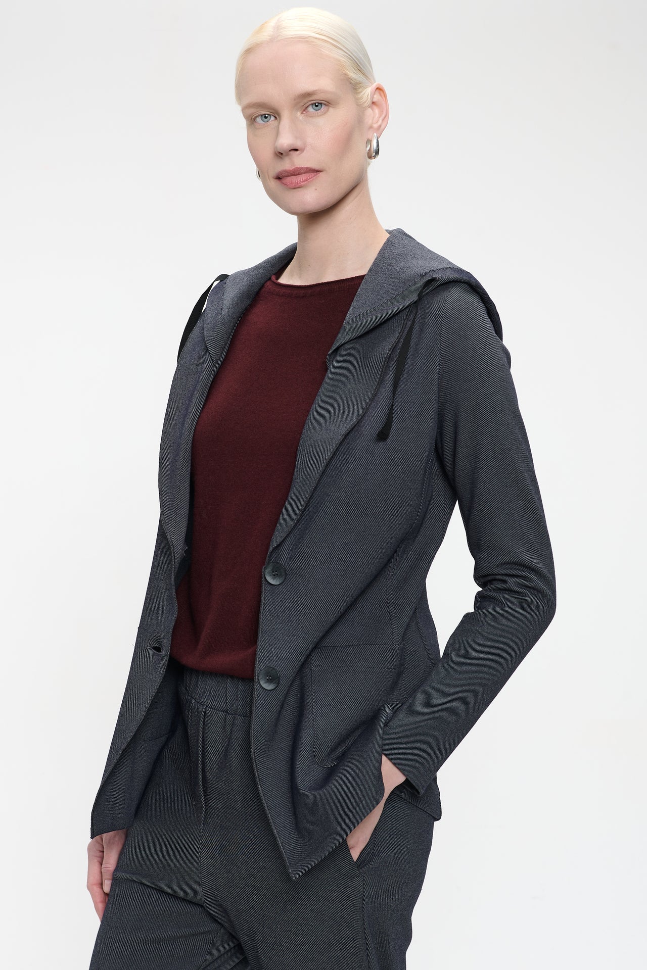 Emy hoody blazer | Denim