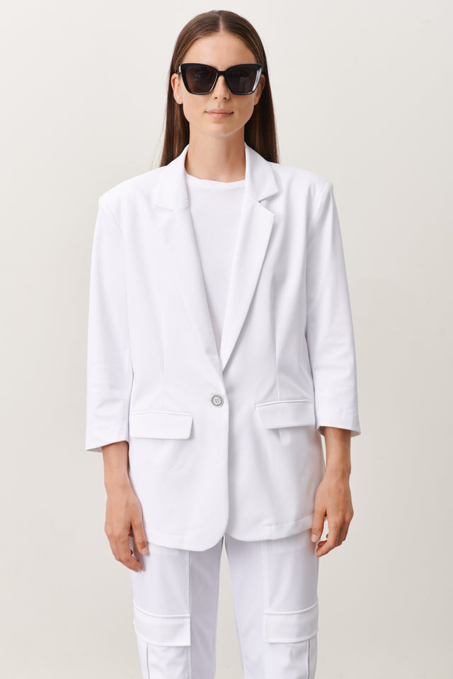 Fring Blazer Technical Jersey | White