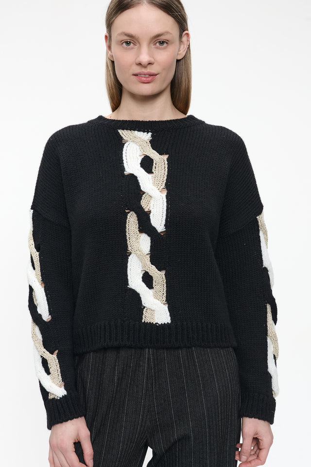 Fancy Pullover H25036 | Black