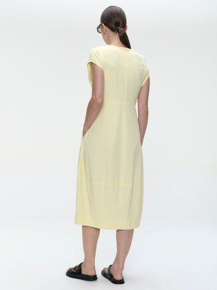Melva dress technical jersey | Yellow