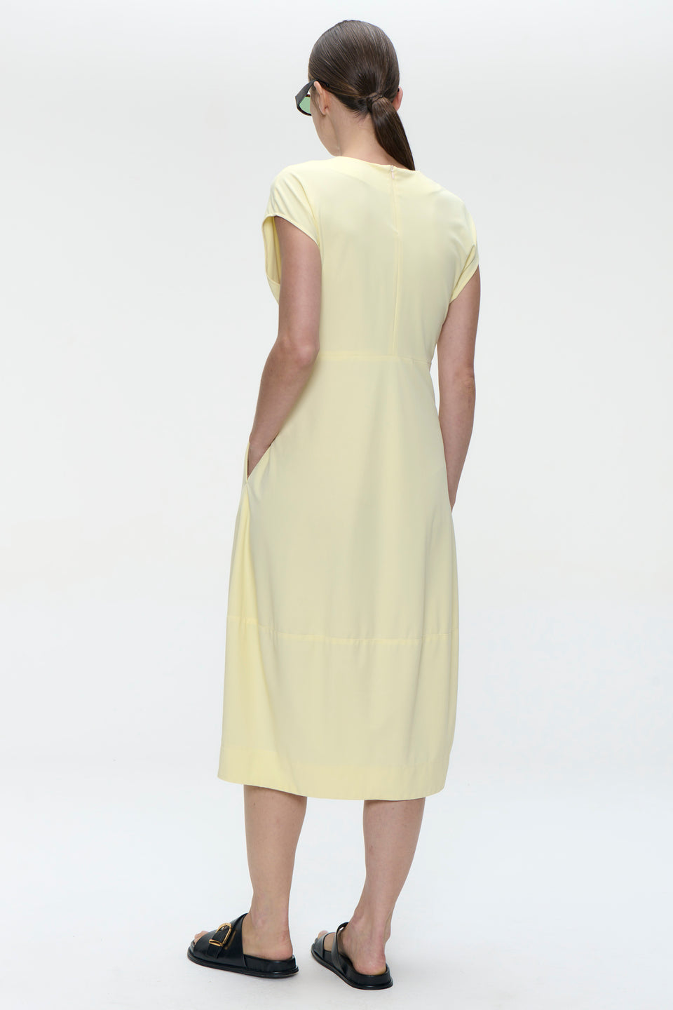Melva dress technical jersey | Yellow