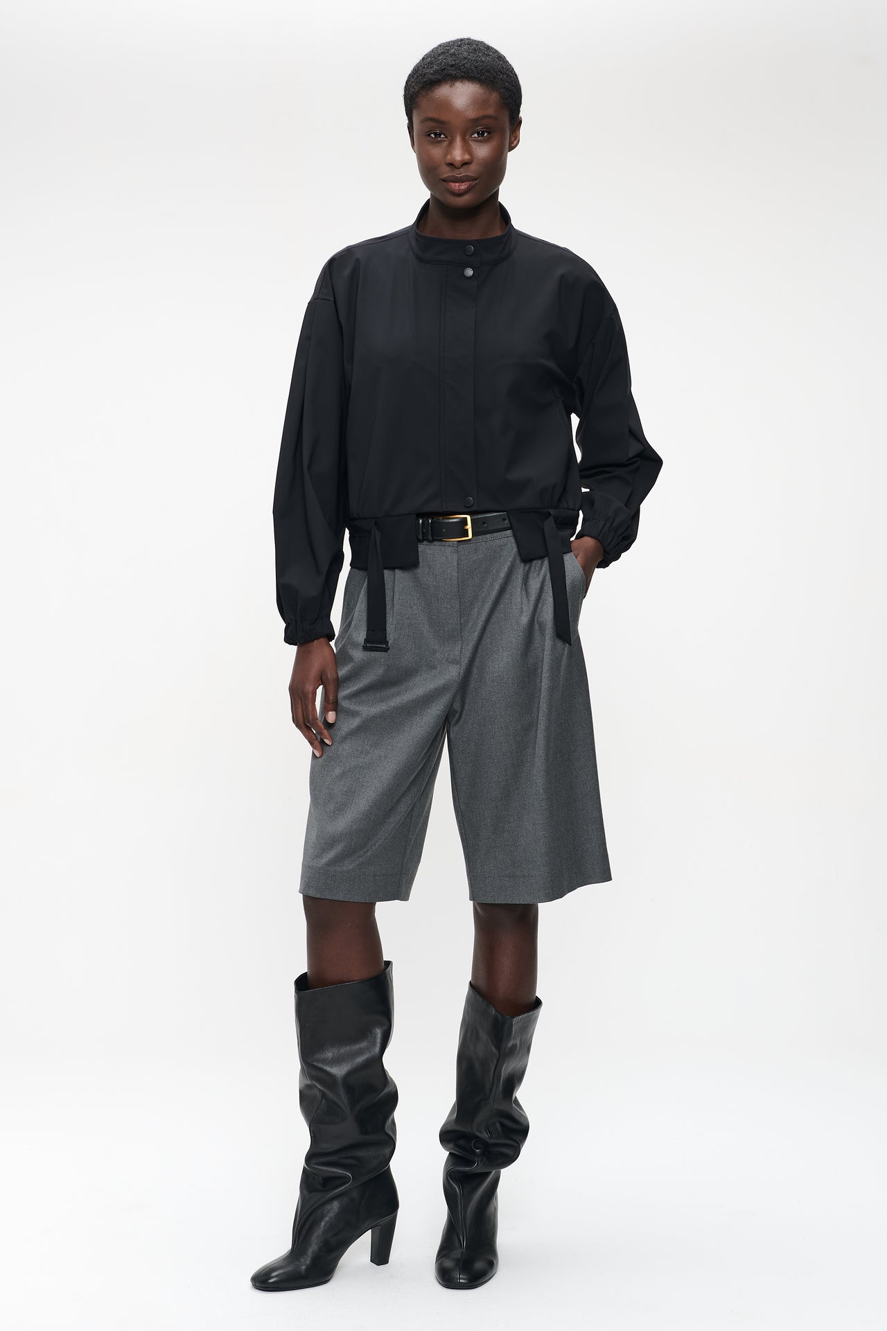 Ian jacket technical jersey | Black