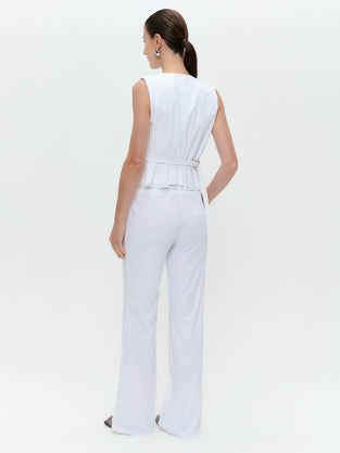 Kay vest technical jersey | White