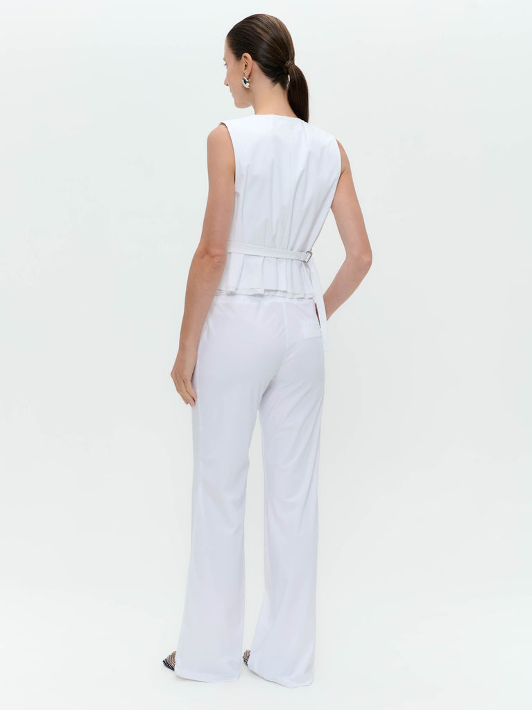 Kay vest technical jersey | White