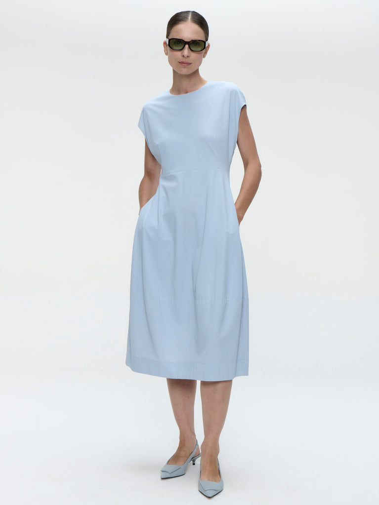 Melva dress technical jersey | Light Blue