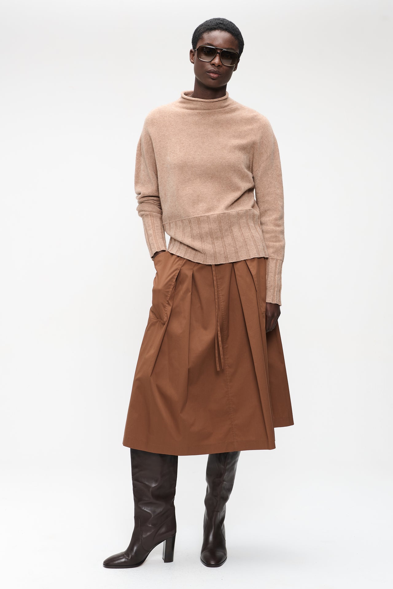 Pullover viscose NB2275 | Beige Melange