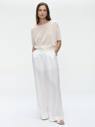 Fine Viscose Top 26011 | Ecru