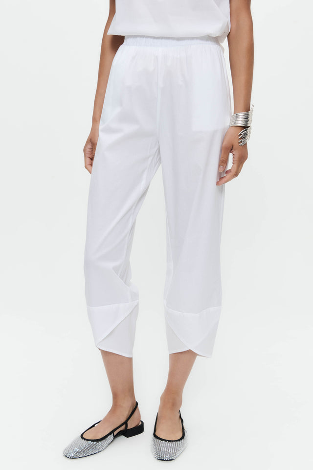 Cotton summer pants T549 | White