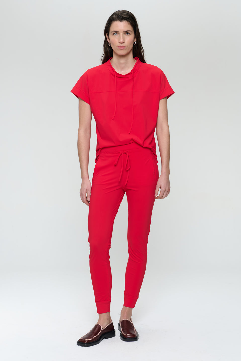 John stretch technical jersey pants | Red