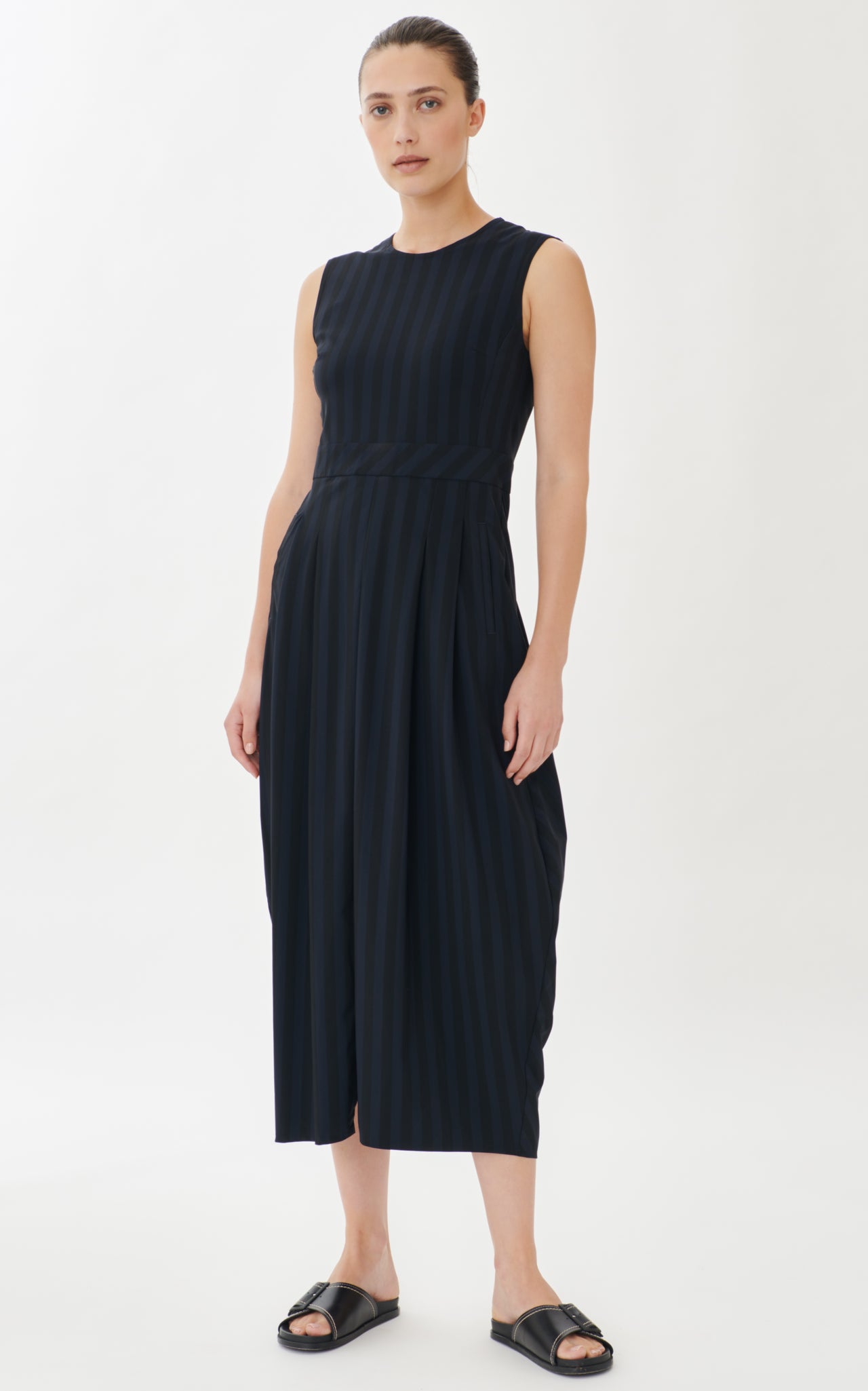 Jackie Dress Technical Jersey | Dark Blue