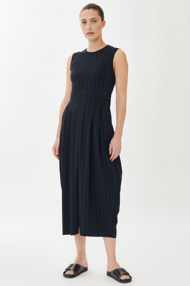 Jackie Dress Technical Jersey | Dark Blue