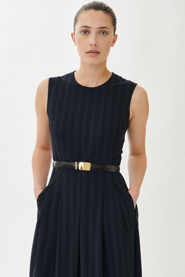 Jackie Dress Technical Jersey | Dark Blue