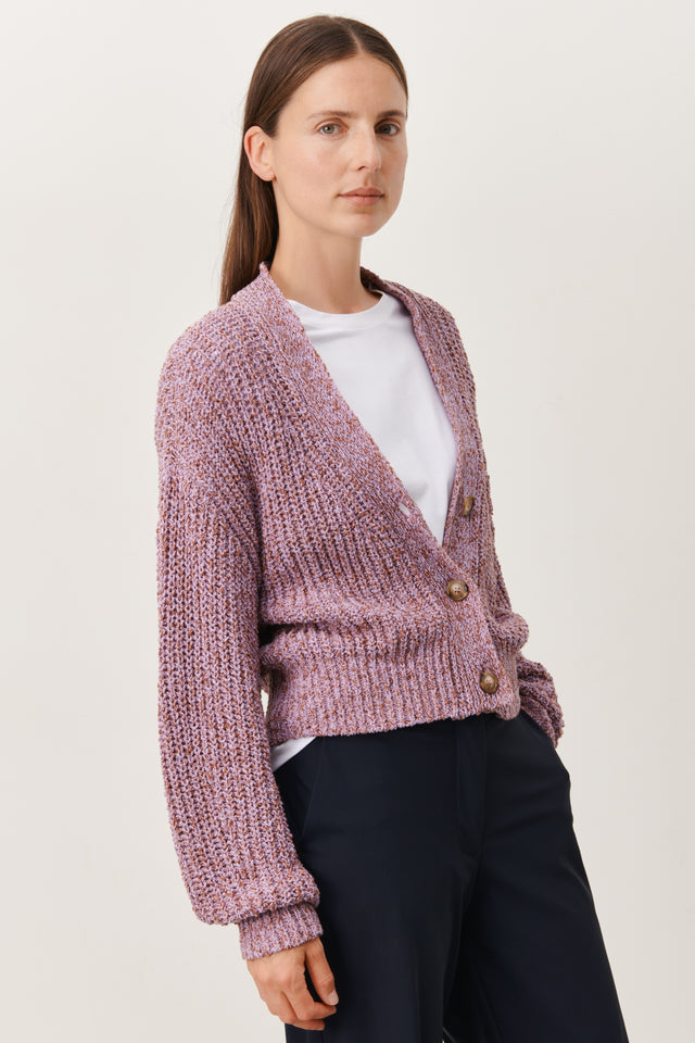 Moss Cardi | Purple Melange