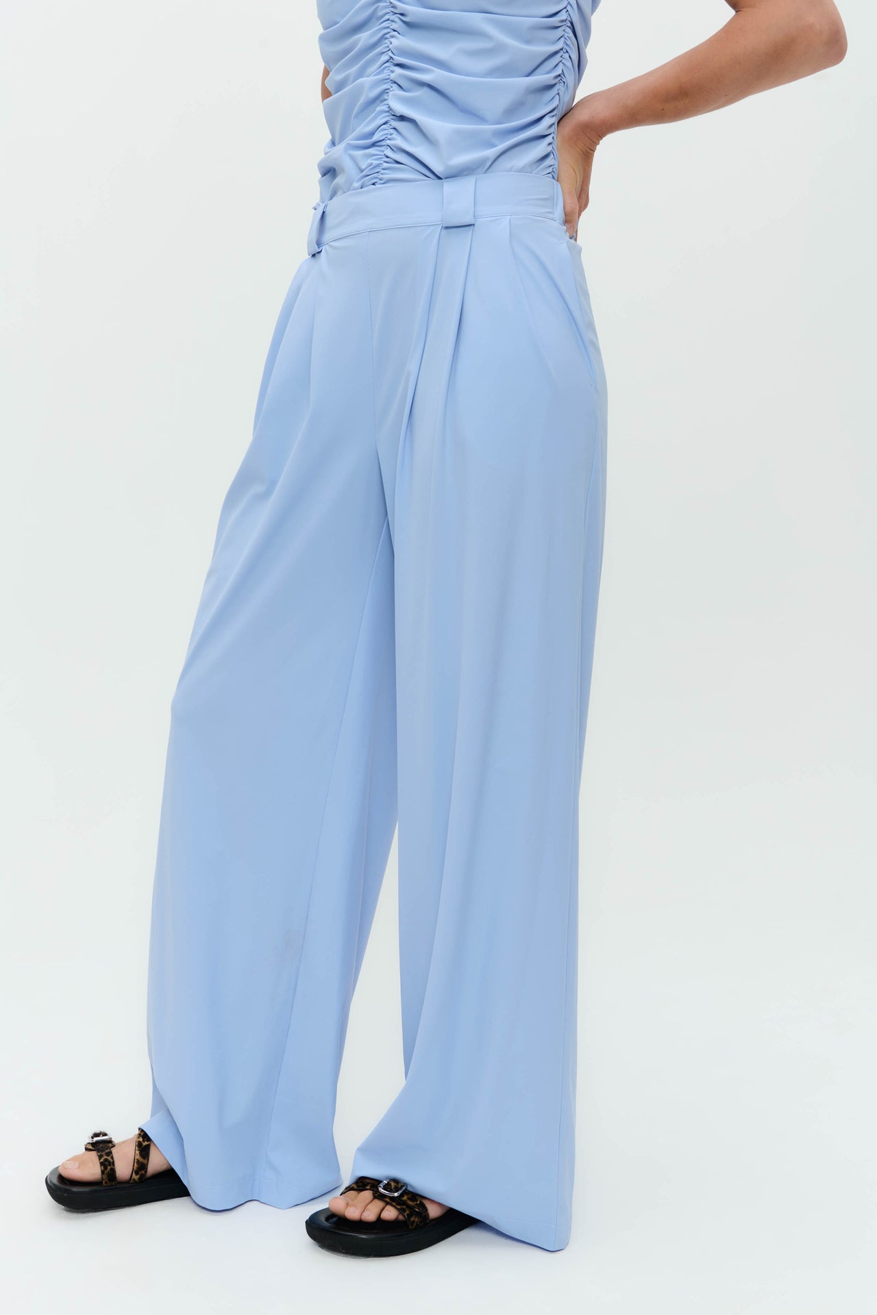 Thea pants technical jersey | Mid Blue