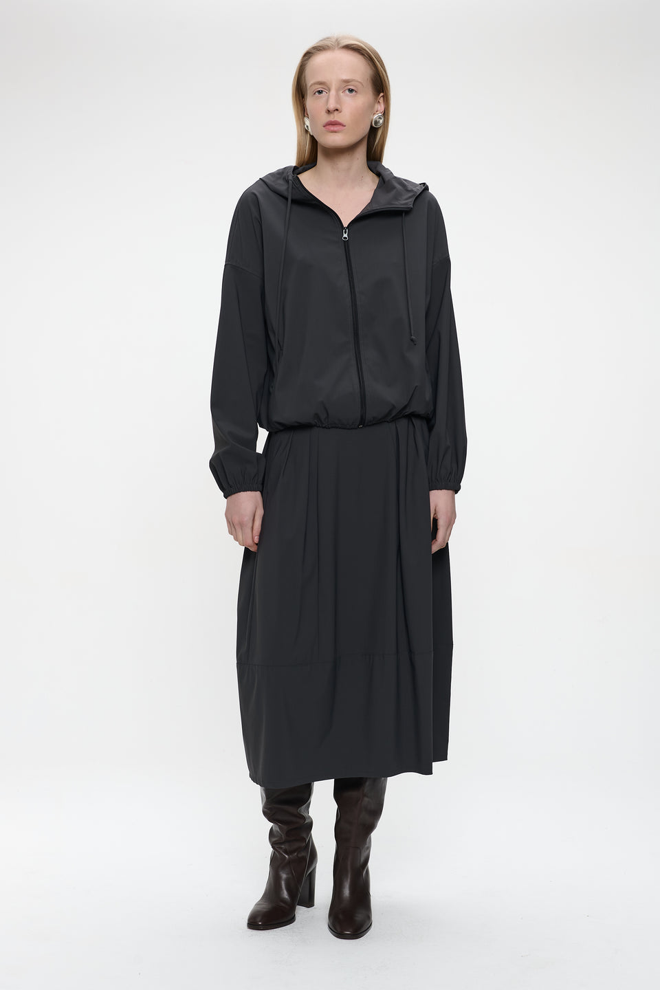 Heide skirt technical jersey | Grey