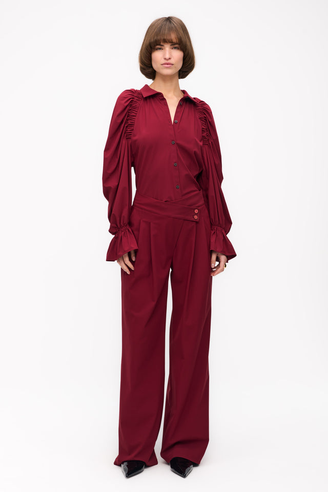 Mima Blouse Technical Jersey | Amaranto