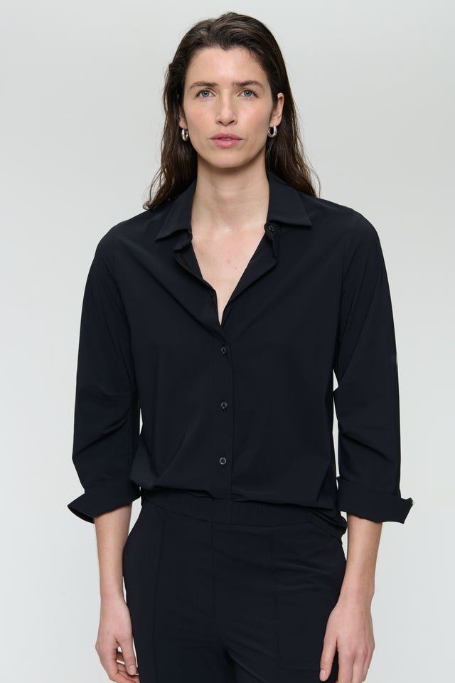 Iva blouse technical jersey | Black