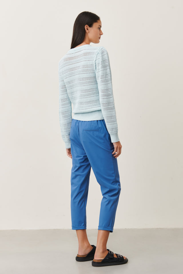 Lena Pants Technical Jersey | Mid Blue