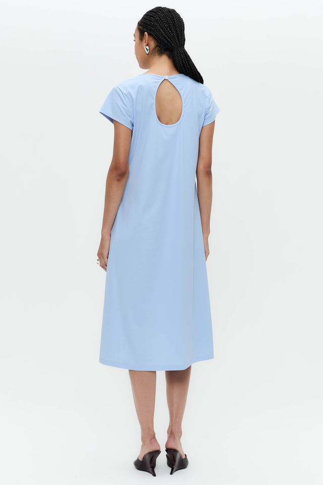 Fennela dress technical jersey | Mid Blue