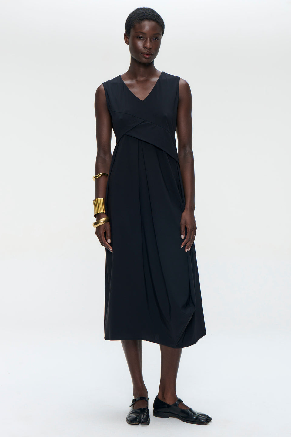 Almi dress technical jersey | Black