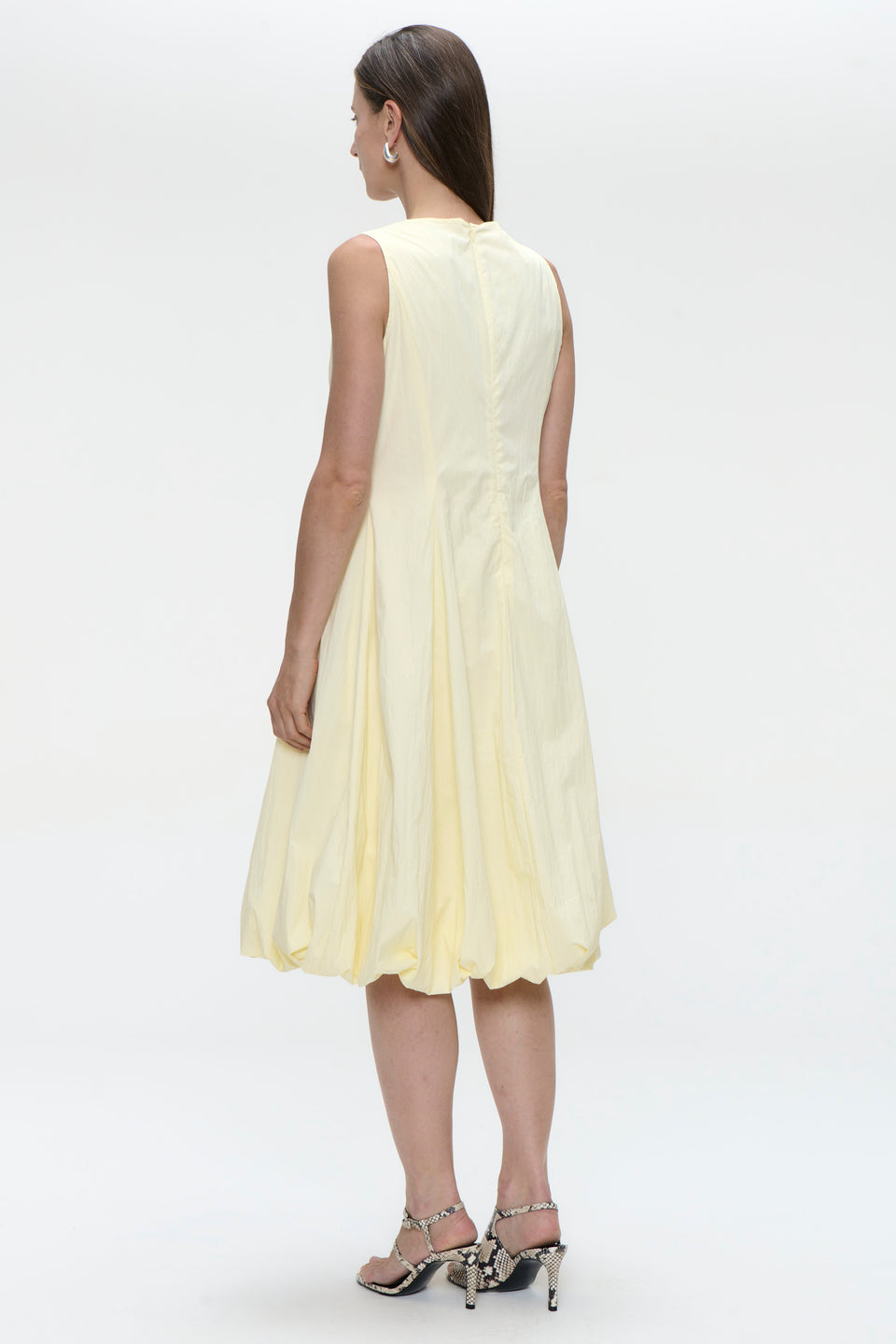 Satomi taffeta dress | Yellow