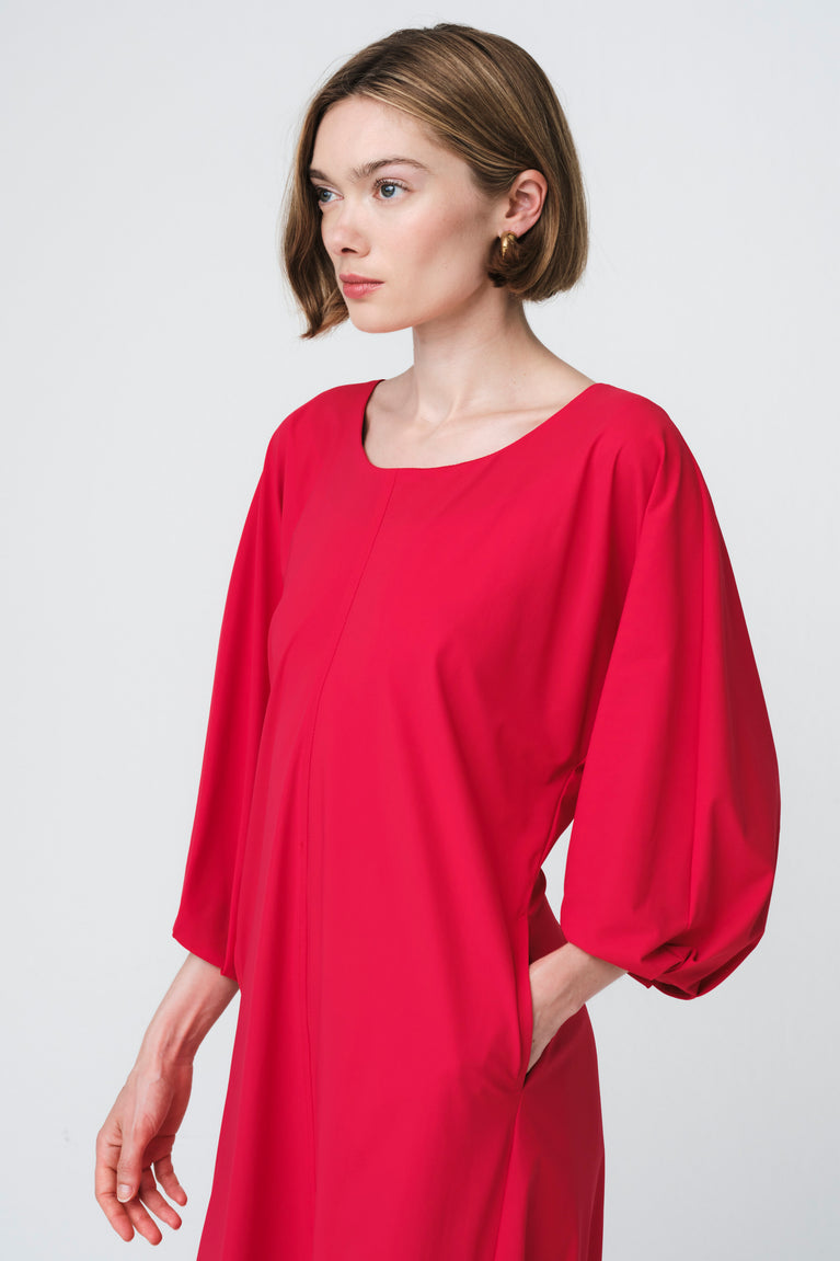 Lide dress technical jersey | Red