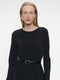 Isabel dress LS technical jersey | Black
