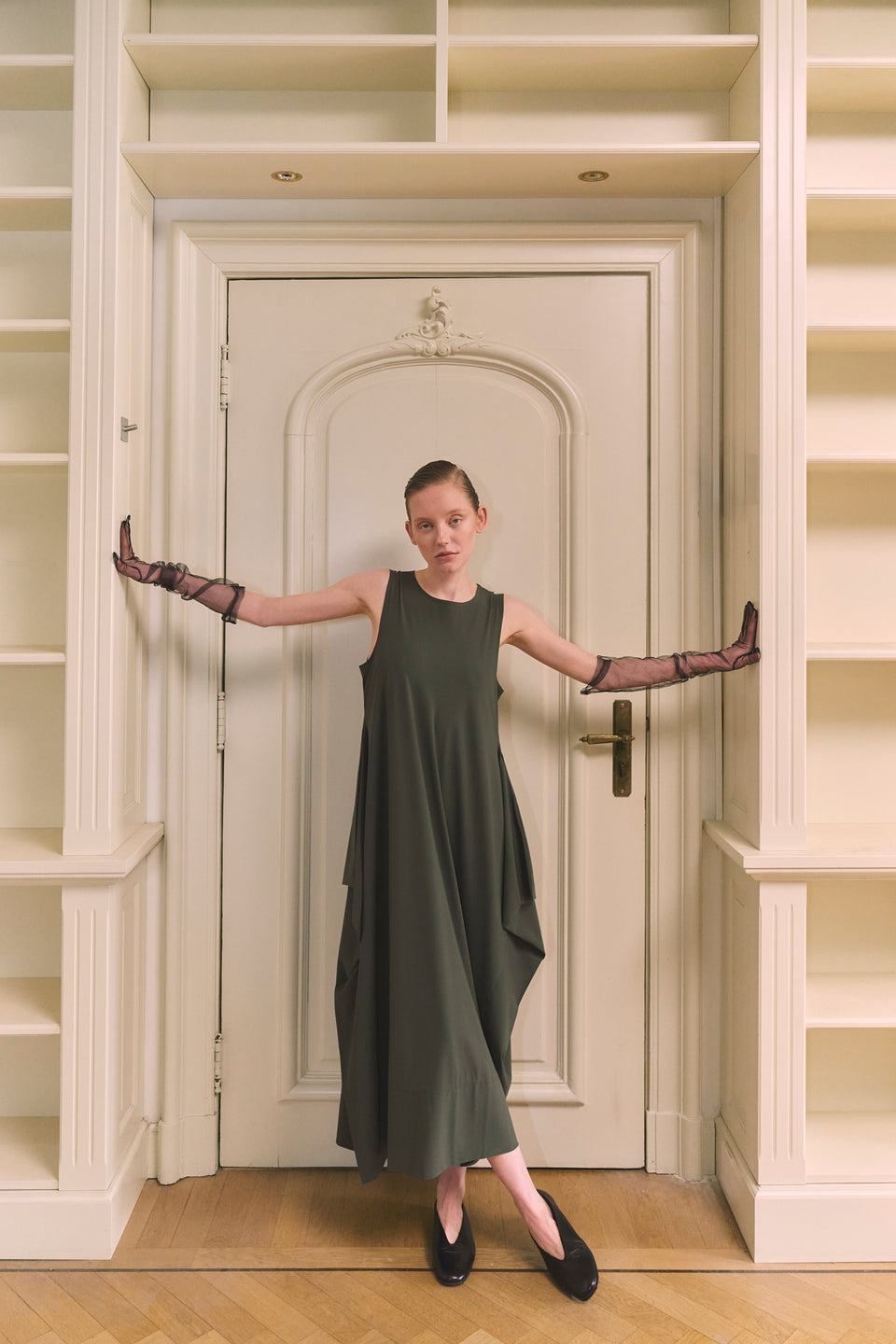 Isabel dress WS technical jersey | Army