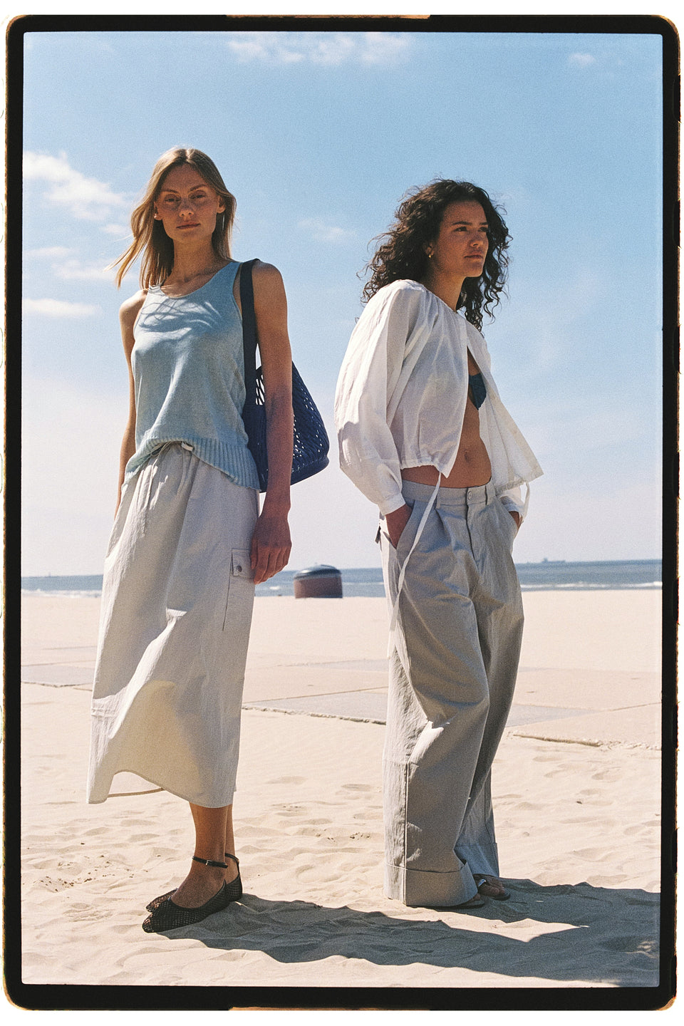 Valentino cotton dyed top | Pastel Blue