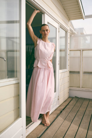 Reiki viscose skirt | Pink