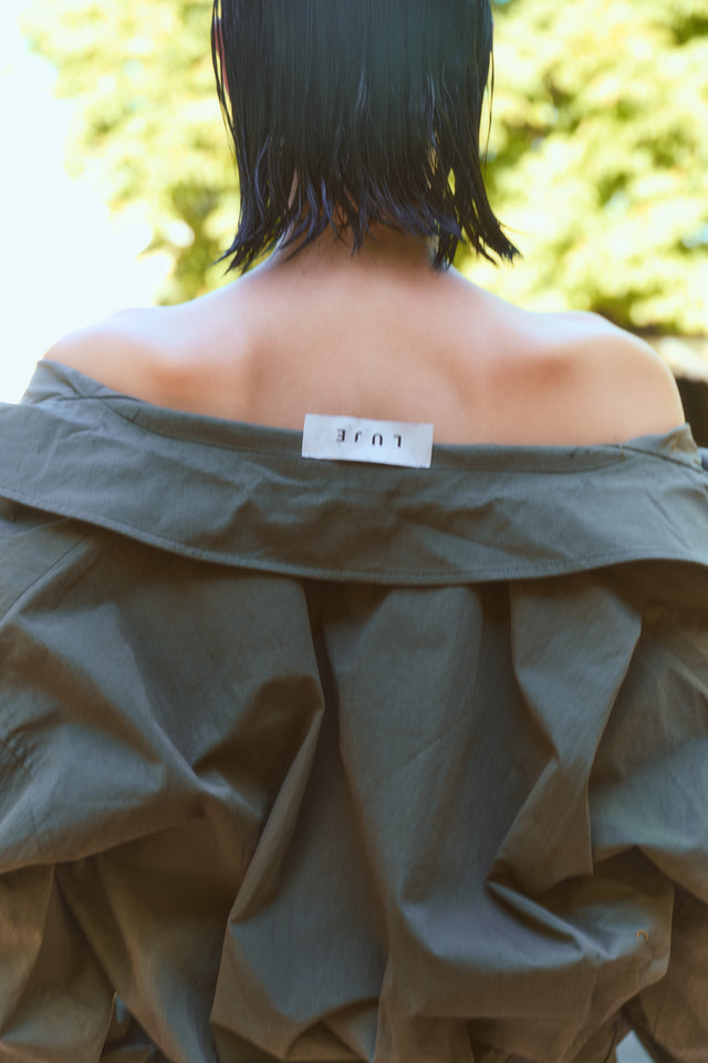 Blaze pleated bomber jacket | Army