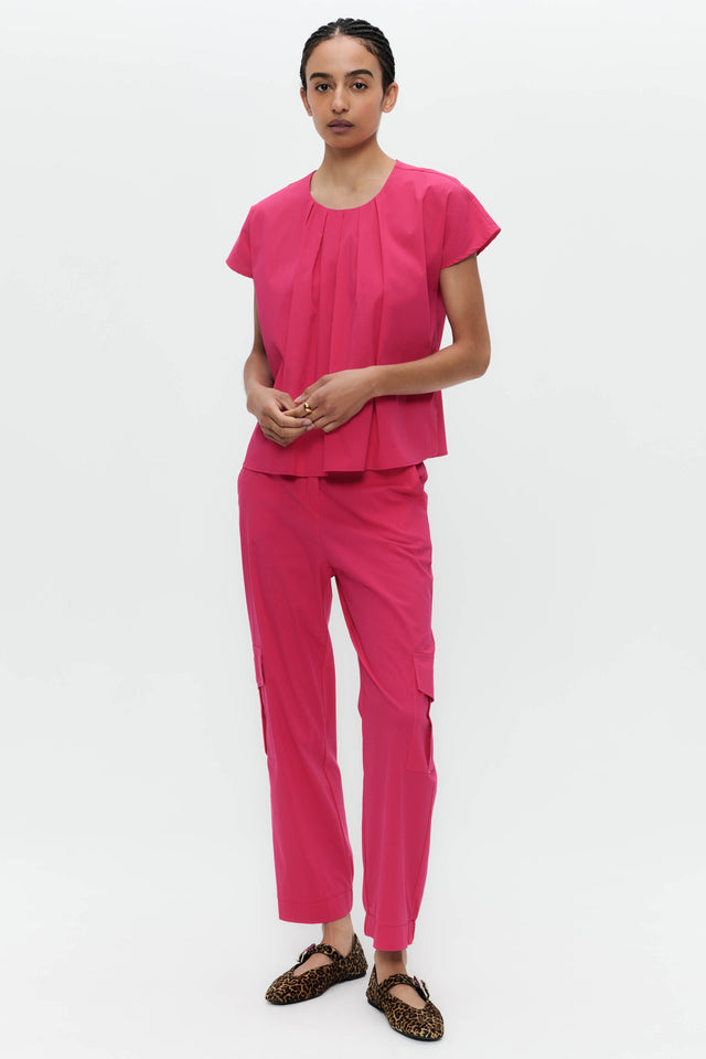 Sesamo poplin pants | Fuxia