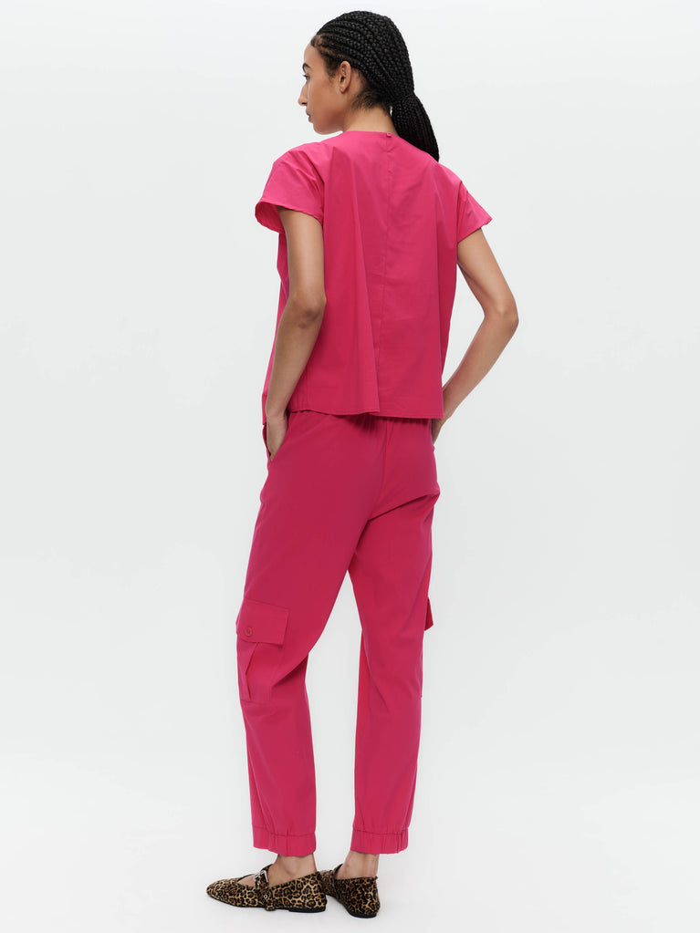 Sesamo poplin pants | Fuxia
