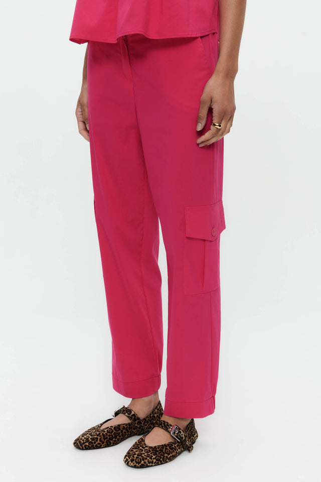 Sesamo poplin pants | Fuxia