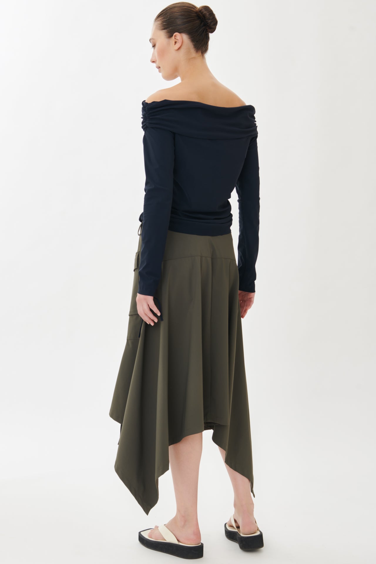 Yanna Skirt Technical Jersey | Army