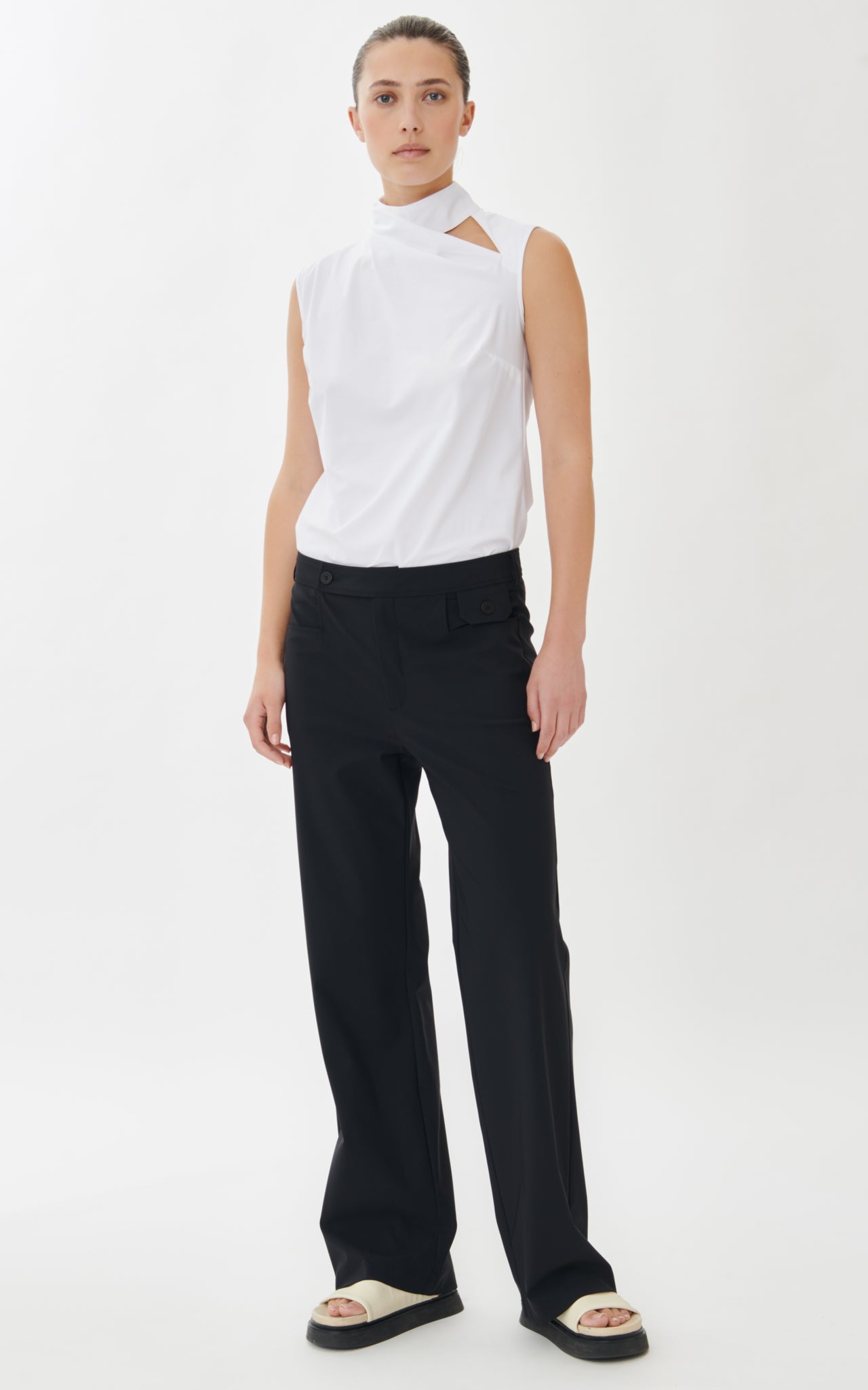 Angela Pants Technical Jersey | Dark Brown