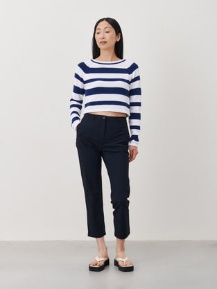 Crop Pullover 2015A1 | Light Blue