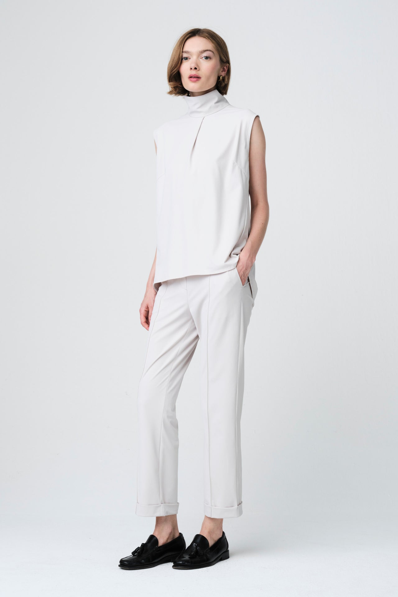 Dolche Vitas WS strech tech jersey top | Sand