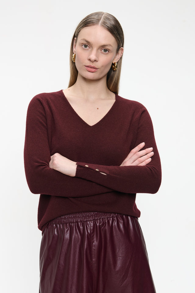 Pullover Cashmere blend 2479 | Bordo