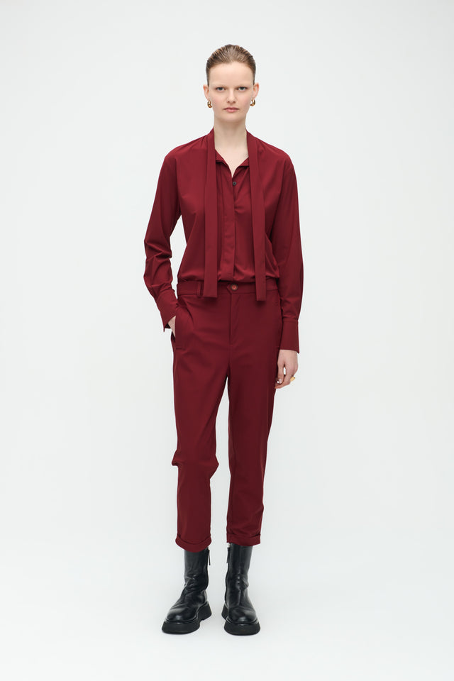 Magda Blouse Technical Jersey | Amaranto