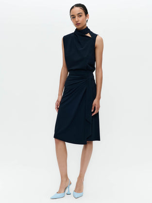 Ilona skirt technical jersey | Blue