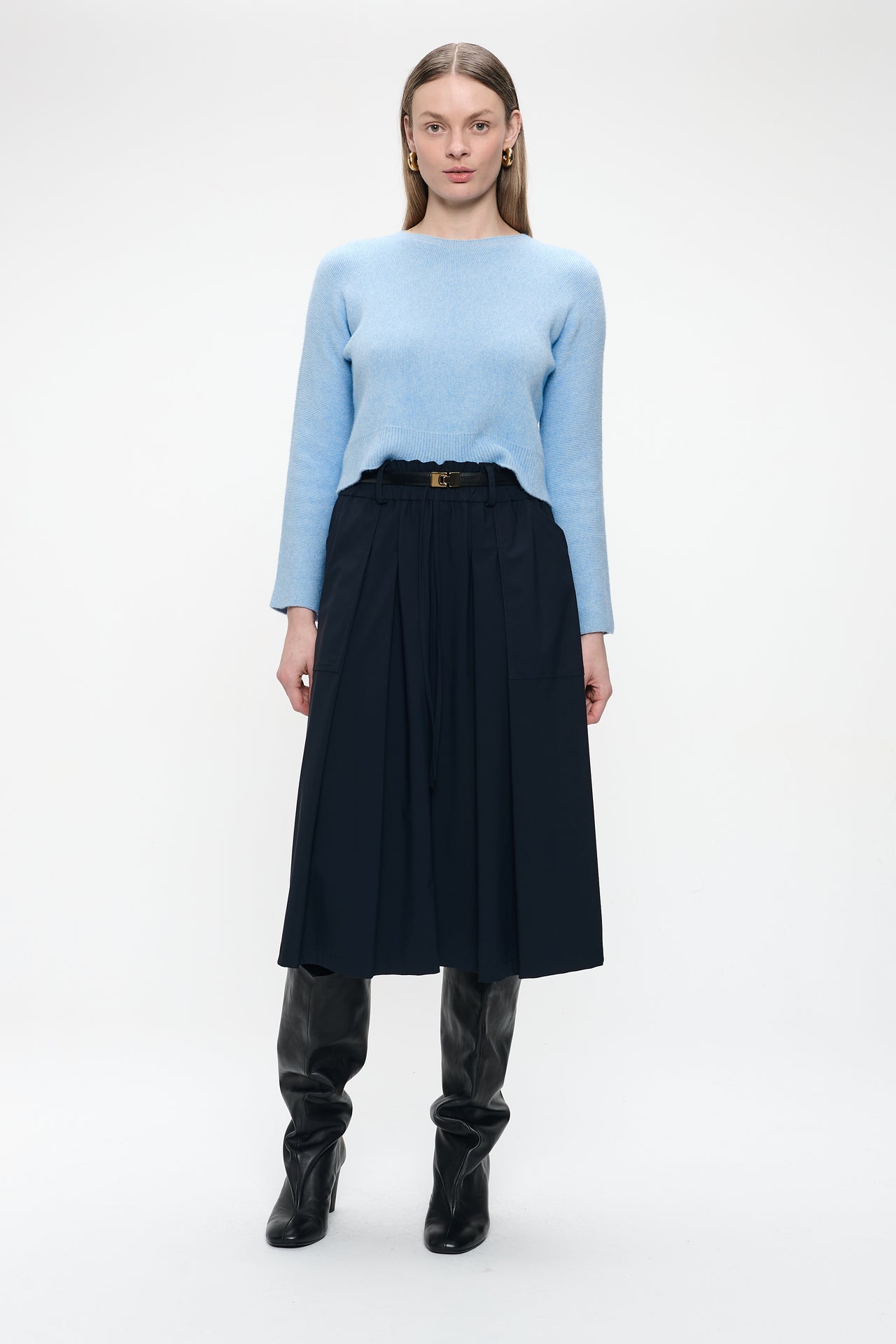 Pullover seamless viscose NB2167 | Light Blue