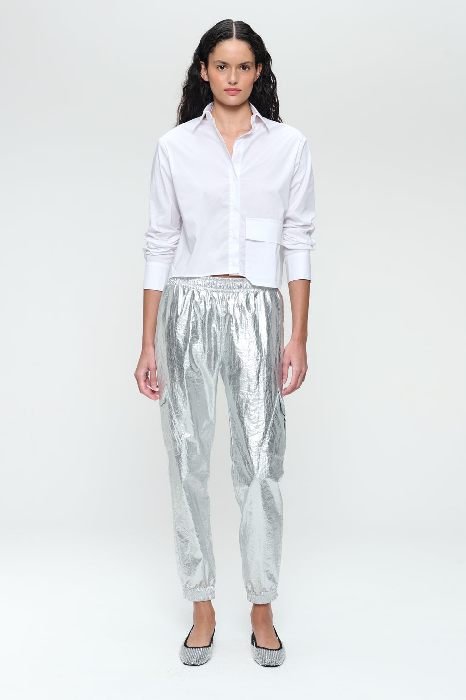 Kerry cotton poplin blouse | White