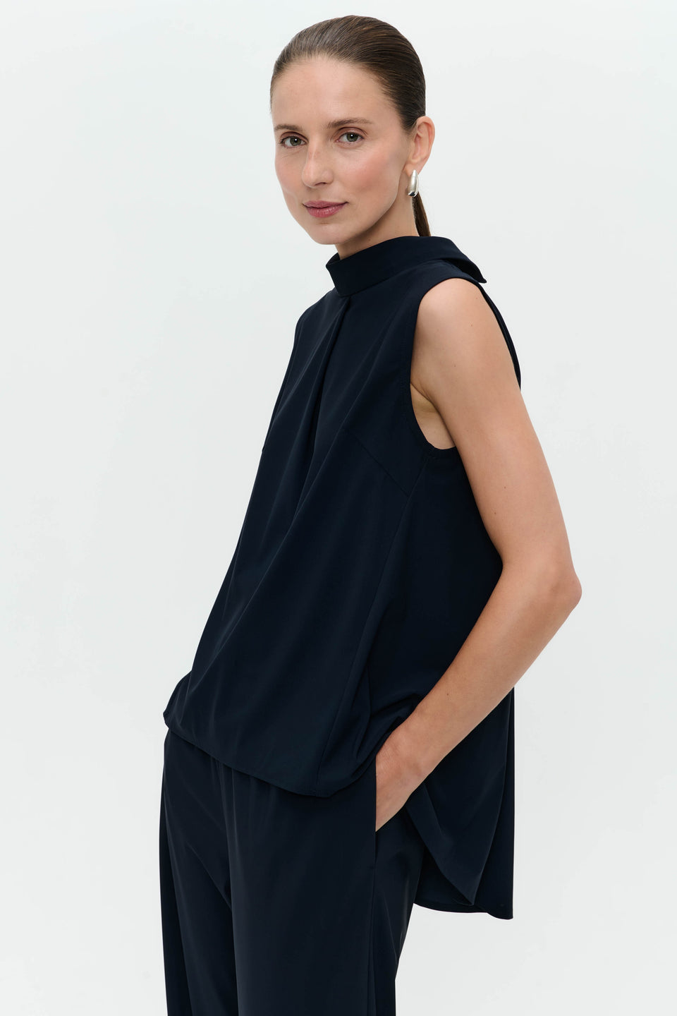 Dolche Vitas WS stretch tech jersey top | Blue