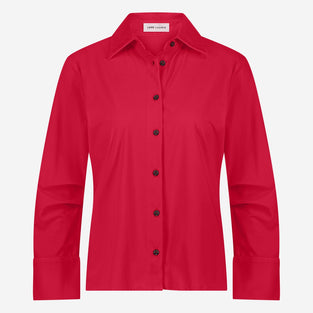 Iva stretch technical jersey blouse | Red