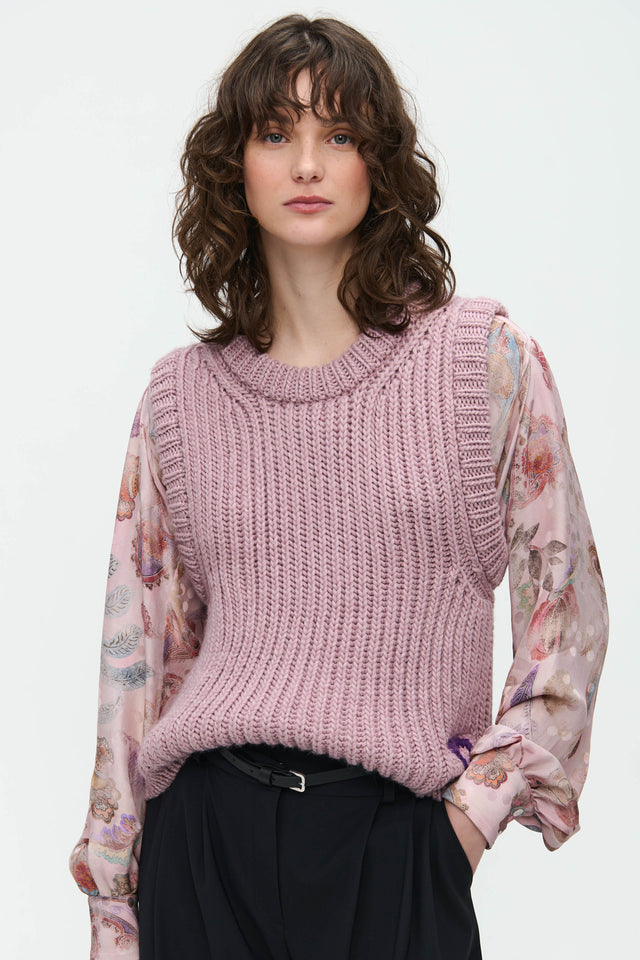 Hand Made vest 2206A1 | Rose