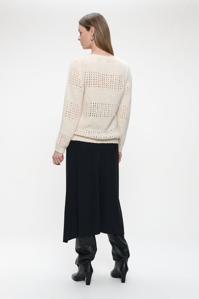 Shiny Pullover 1034 | Off White