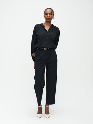 Franc Blouse Technical Jersey | Black