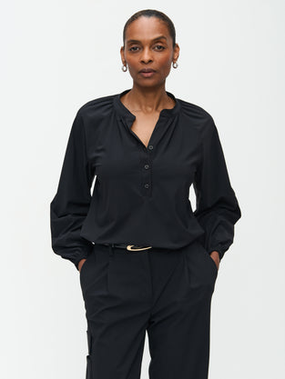 Franc Blouse Technical Jersey | Black